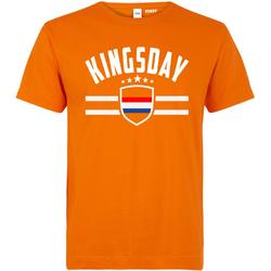 T-shirt Koningsdag vlag  | Koningsdag kleding | Oranje shirt heren | Oranje | maat 3XL